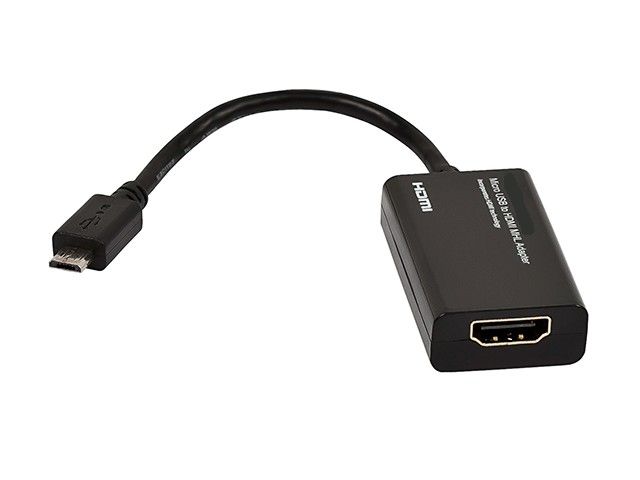 Micro USB to HDMI® MHL Adapter - Black - Click Image to Close